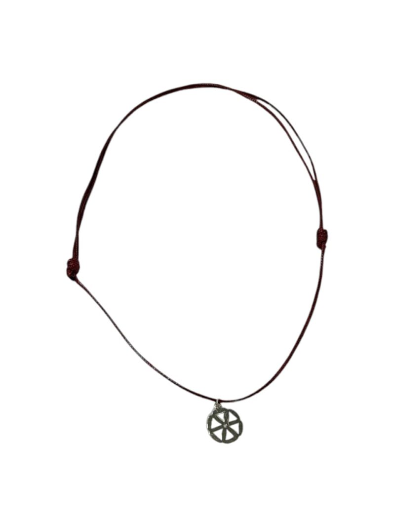 COLLAR ROSETA DE HILO AJUSTABLE
