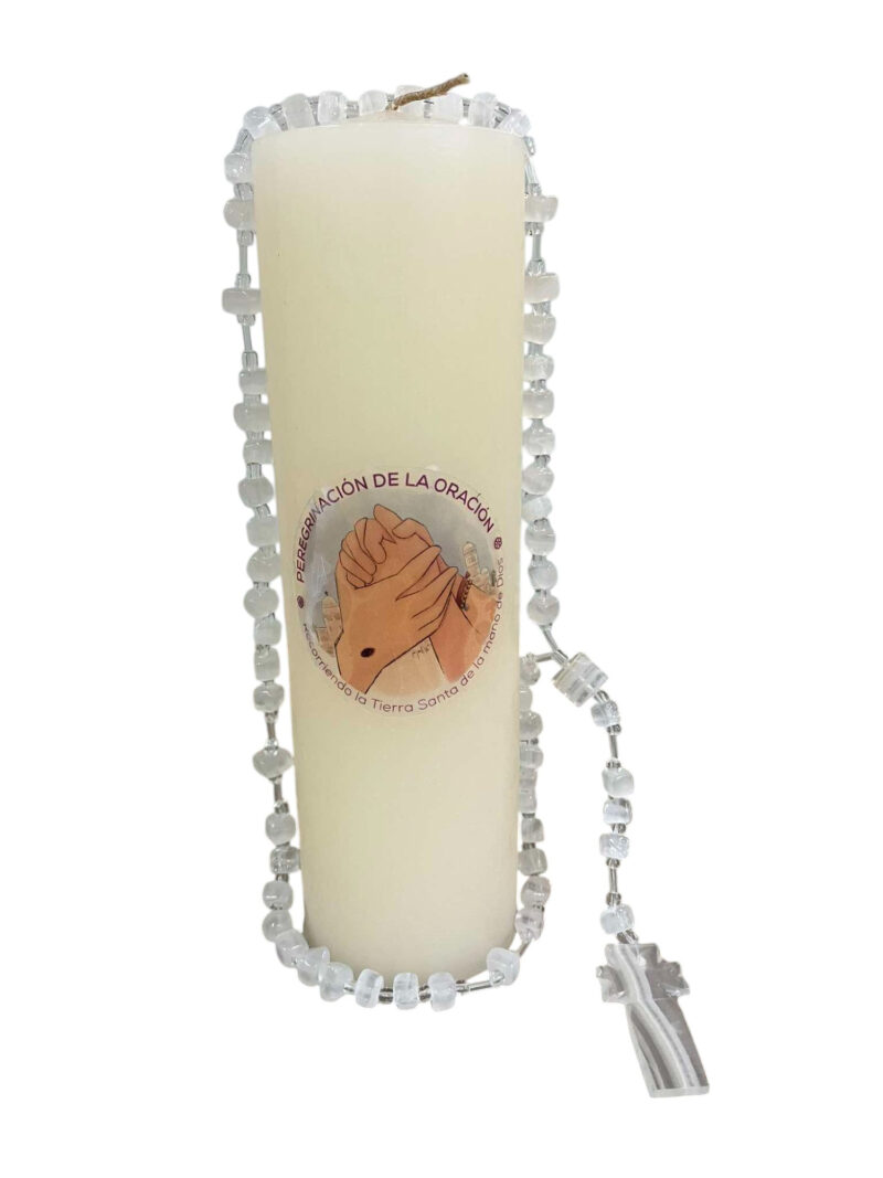 KIT CIRIO PEREGRINACIÓN DE LA ORACIÓN Y ROSARIO DE ÓNIX